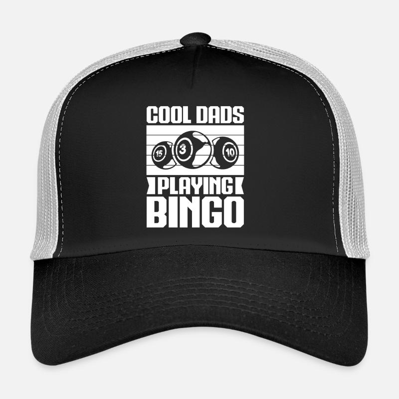 Bingo Player Cool Dads Playing Bingo Trucker Cap