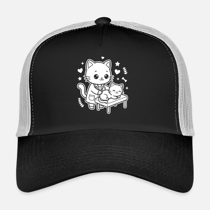 Vétérinaire de chatons Casquette trucker 