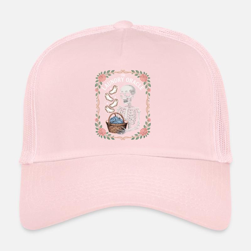 The Laundry Oracle Skeleton Laundry Humor Trucker Cap
