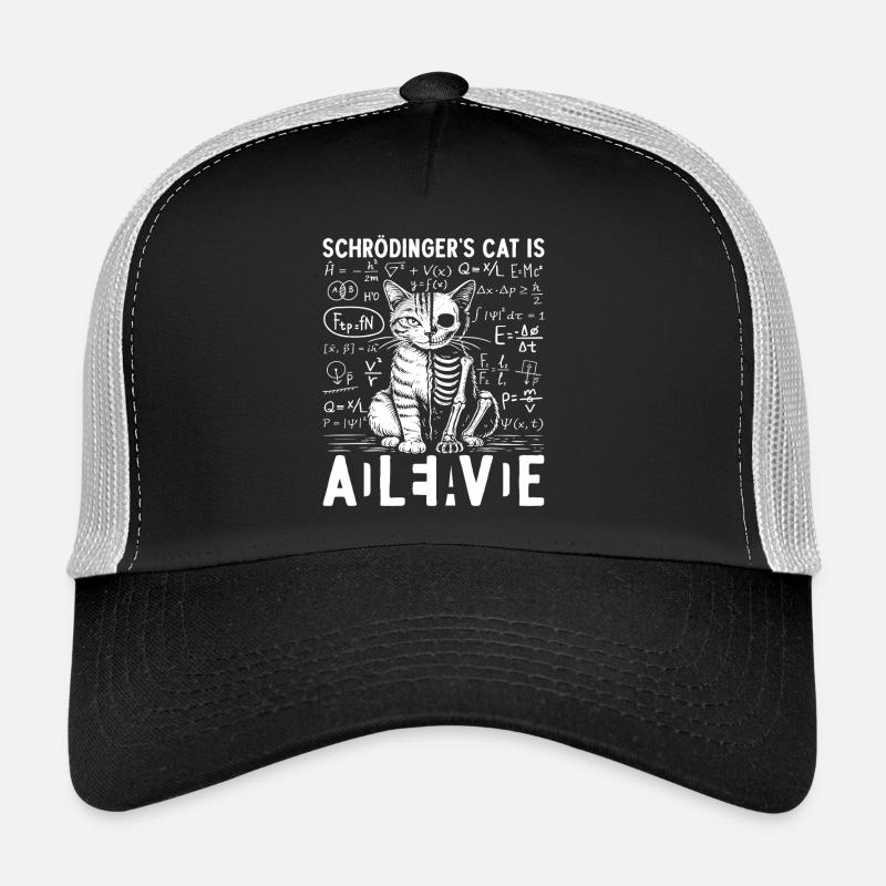 Schrödinger's Cat Alive Dead Trucker Cap