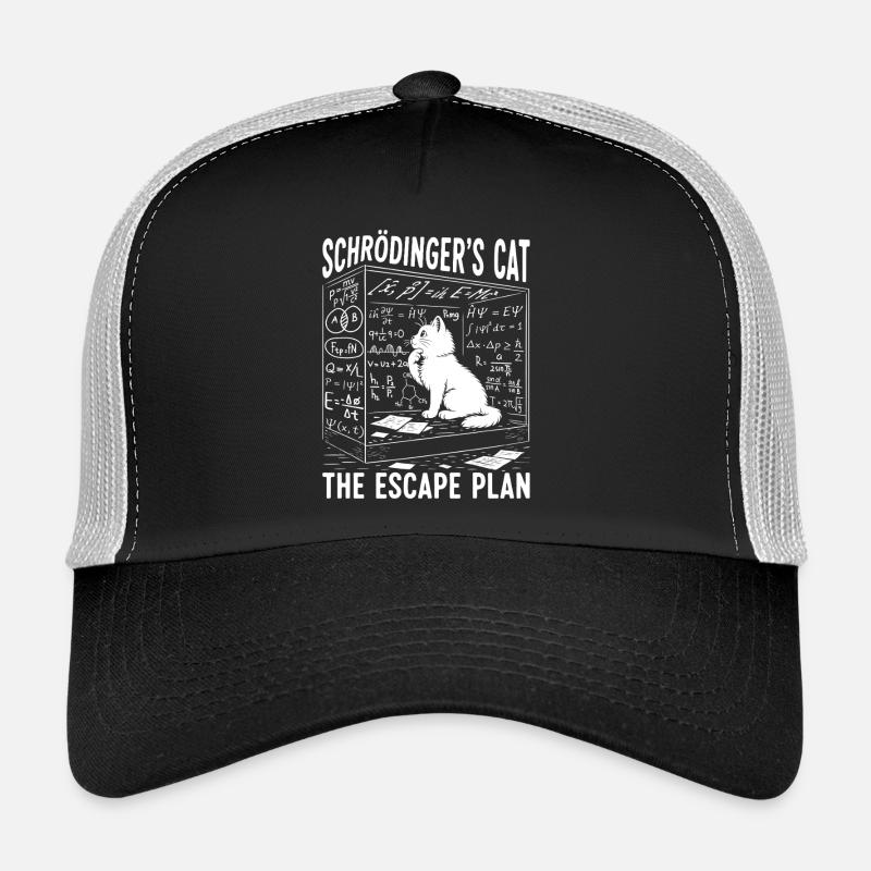 Schrödingers Cat The Escape Plan - Trucker Cap - Schwarz/Steingrau