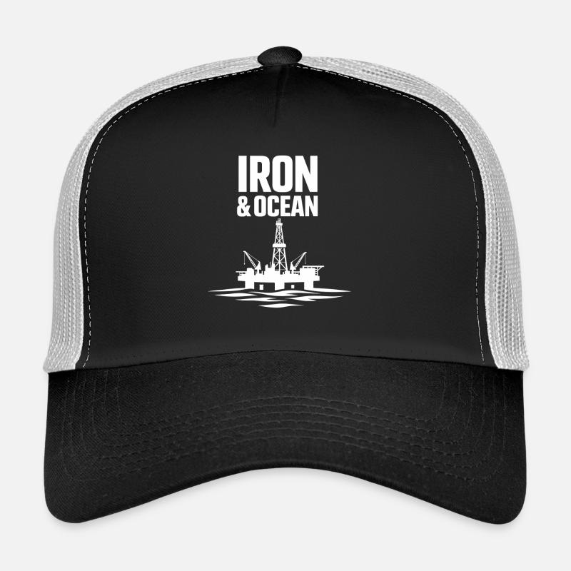 Offshore Drill Rig Drill Bit Drilling Floor Offshore Trucker Cap
