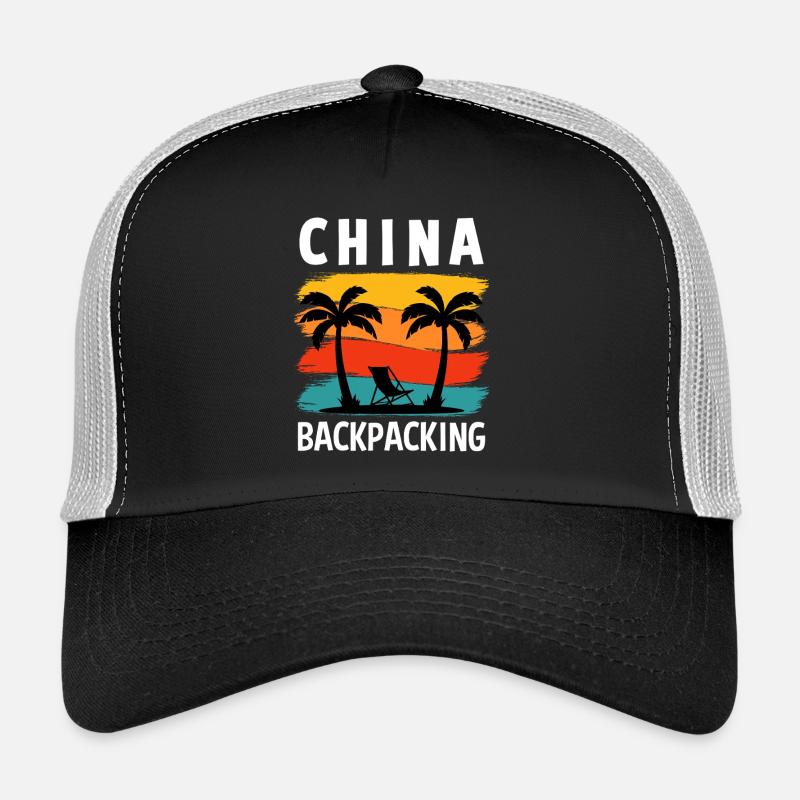 China Backpacking Retro Travel Design Trucker Cap