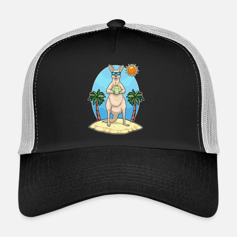 Känguru Strand Kokosnuss Sommer Casquette trucker 