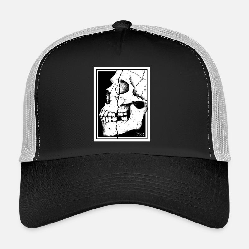 Zerbrochenes Schädelporträt Trucker Cap