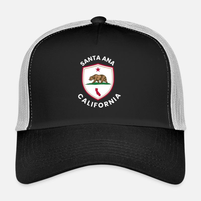 Santa Ana Bear Shield California Trucker Cap