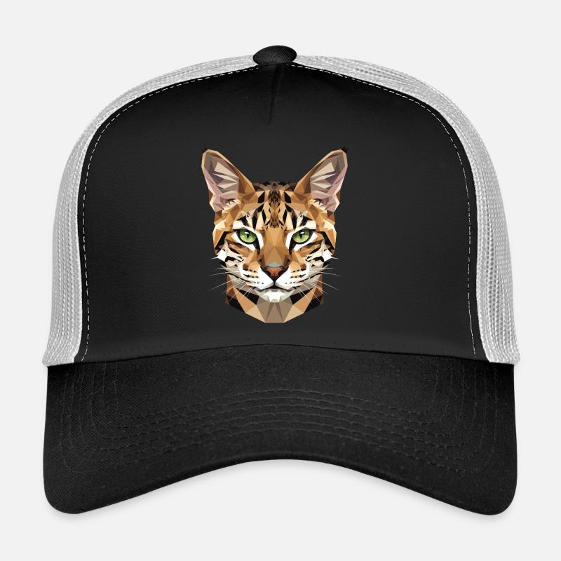 Savannah Chat Maman Chat Serval Léopards mignons Casquette trucker 