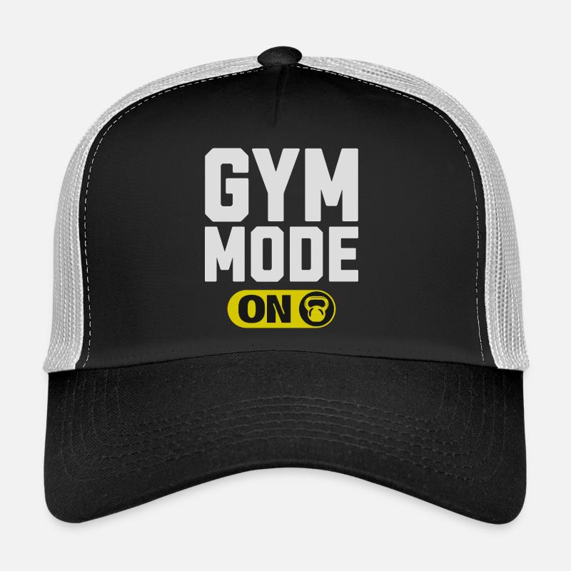 Gym Mode On Graphic - Trucker Cap - black/stone grey