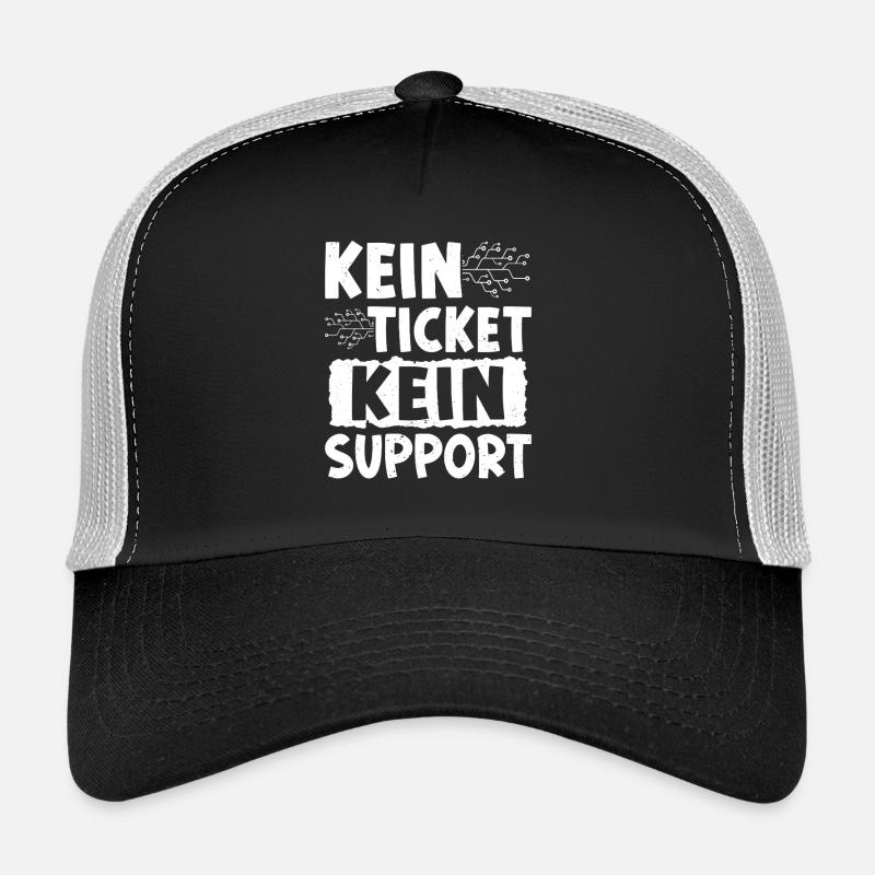 Ordinateur de nerd PAS DE TICKET PAS DE PROBLÈME DRÔLE Casquette trucker 