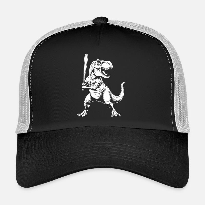 Baseball Baseballer Dinosaurier Baseballspieler Trucker Cap