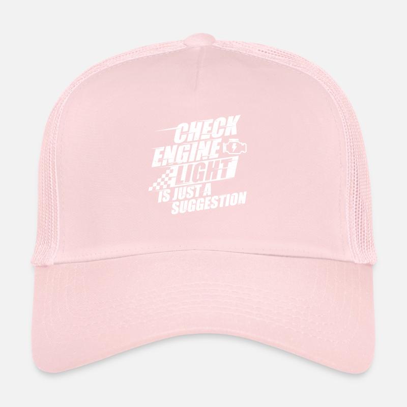 Check Engine Light Suggestion Muscle Car Trucker Cap