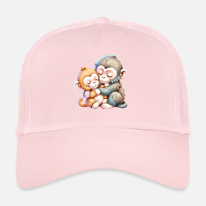 Hugging Monkey Duo Trucker Cap