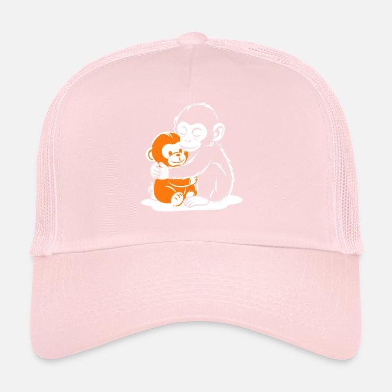 Hugging Monkey Duo Trucker Cap
