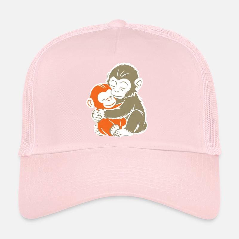 Duo de Singes Câlins Casquette trucker 
