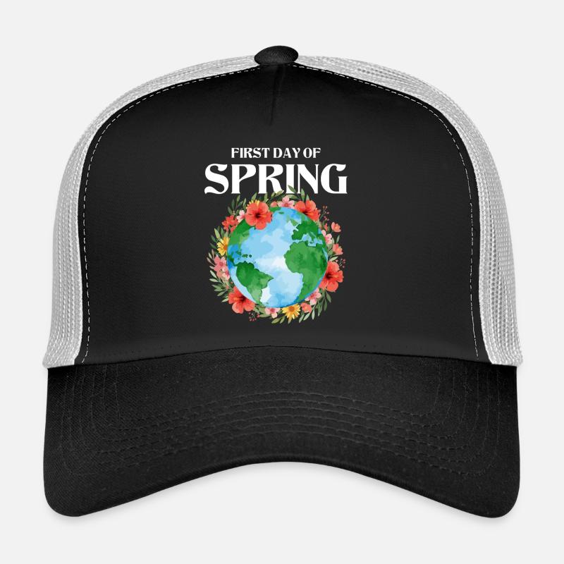First Day Of Spring Happy Easter Ostara Trucker Cap