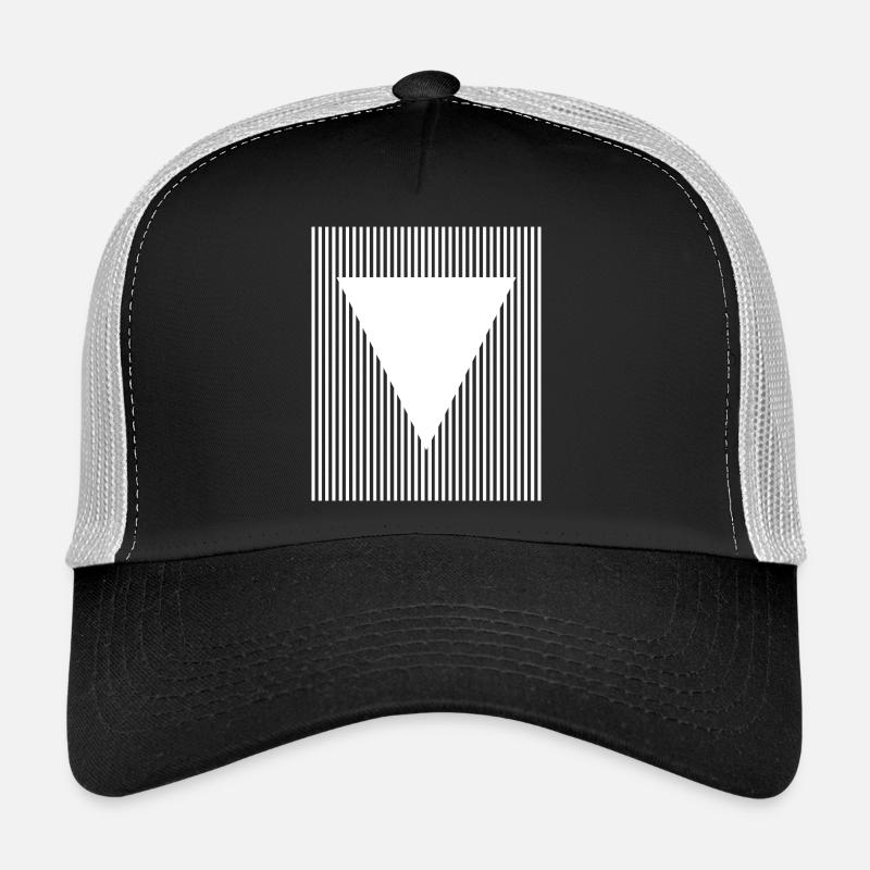 Conception géométrique des triangles et des lignes Casquette trucker 