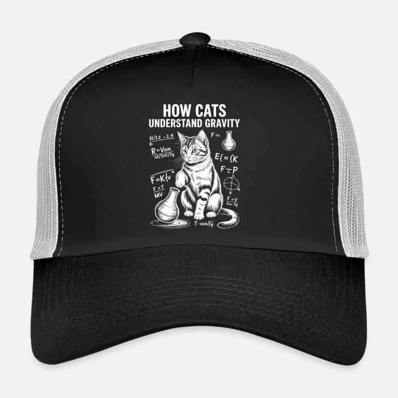 Dictions de chats de physique Blague de maths Cadeau de physique Casquette trucker 
