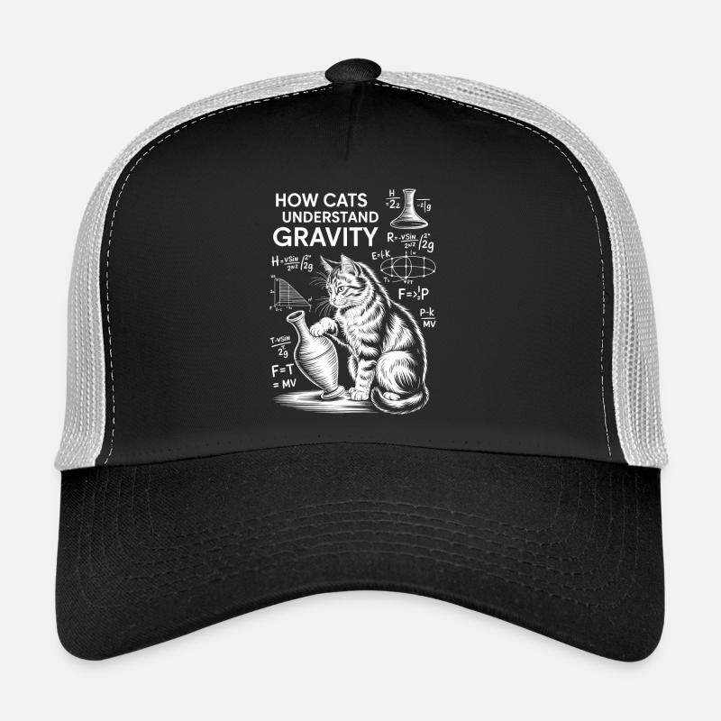 Dictions de chats de physique Blague de maths Cadeau de physique Casquette trucker 