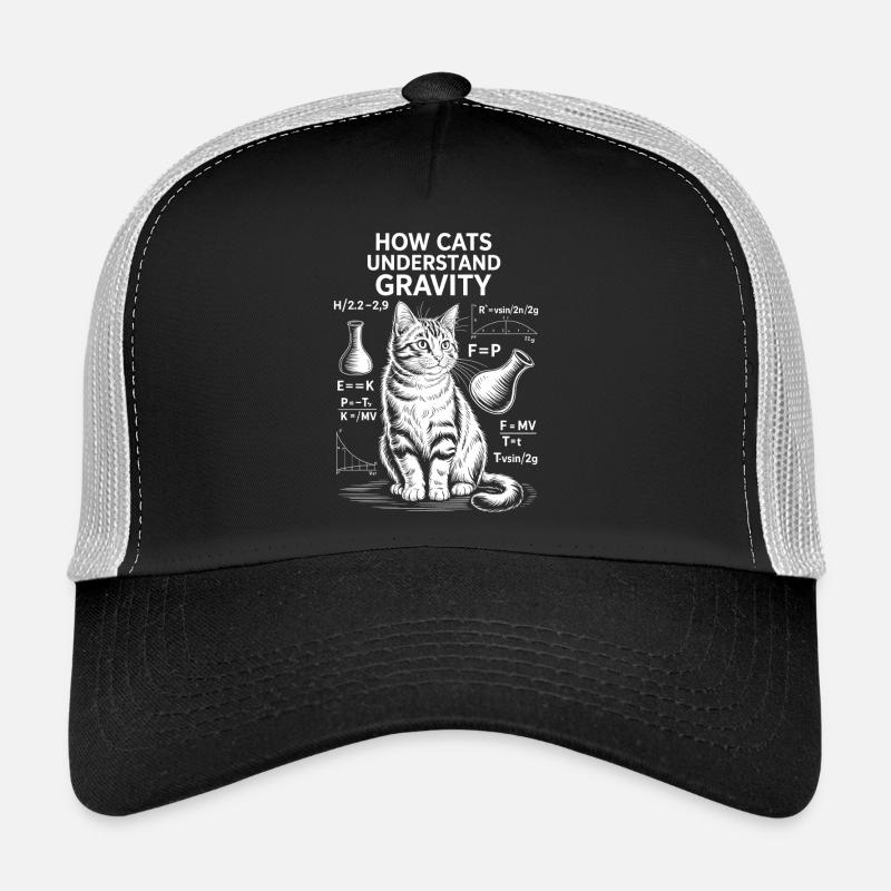 Dictions de chats de physique Blague de maths Cadeau de physique Casquette trucker 