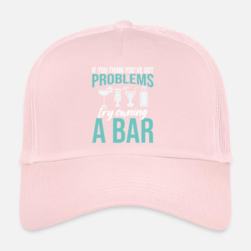Bartender Pub Owner Bartending Bar Owner Barmaid Trucker Cap