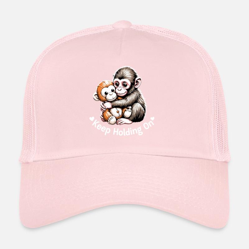 Siehe Affen-Umarmung Illustration Trucker Cap