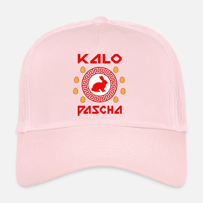 Kalo Pascha grec Grèce de Pâques Casquette trucker 