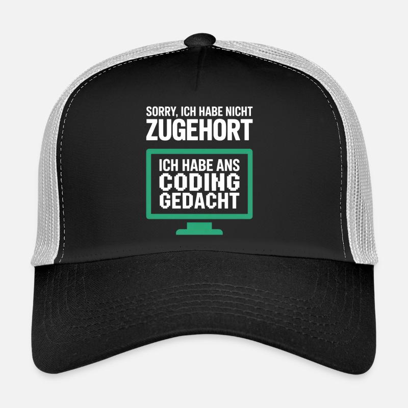 Des pensées au lieu d’entendre sur le moniteur Pixel Casquette trucker 