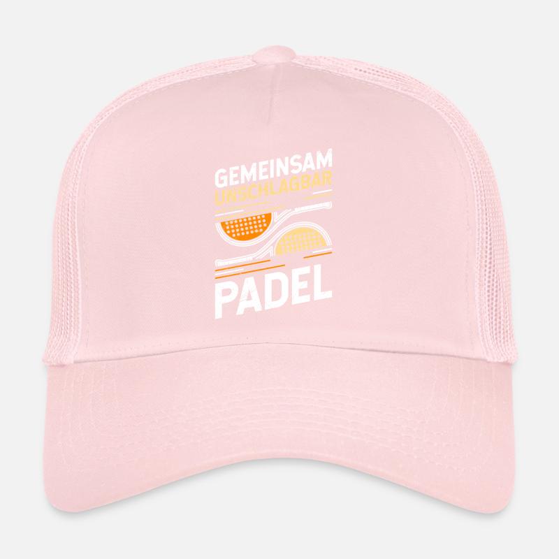 Équipe de padel IMBATTABLE ENSEMBLE EN PADEL Casquette trucker 
