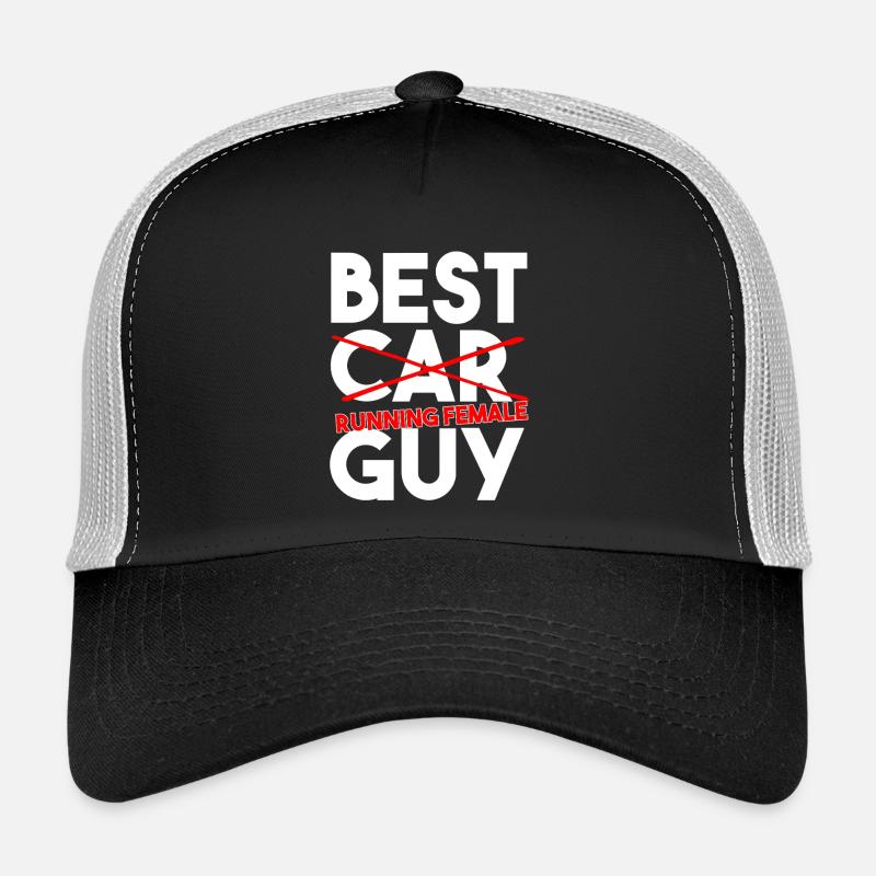Best Running Female Guy Funny Runner Slogan Trucker Cap