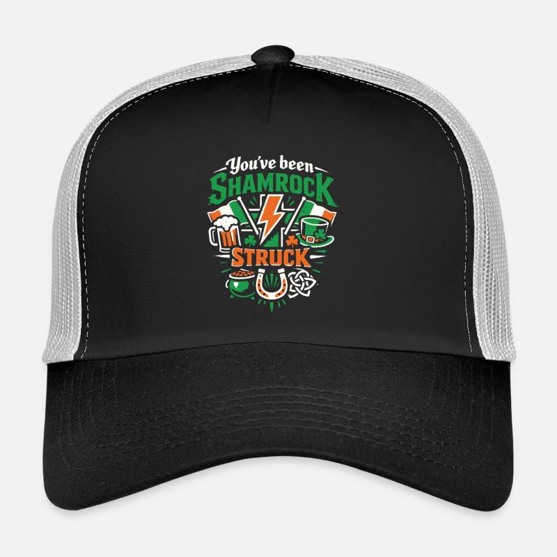 Tu as été frappé par le trèfle | La Saint-Patrick Casquette trucker 