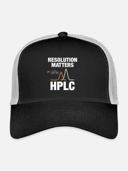HPLC Peak Resolution Performance Chromatography - Trucker Cap - black/stone grey - Front