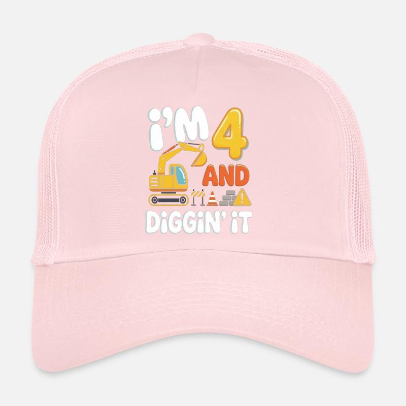 Ich bin Vier: Diggin It Baustellenmotif Trucker Cap