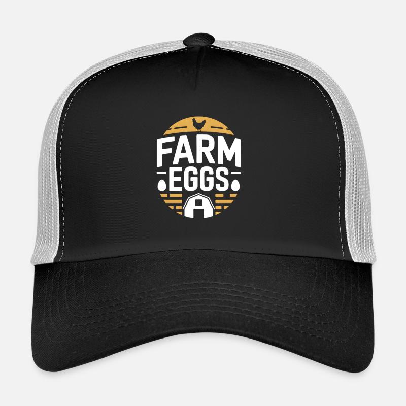 Œufs de ferme Poulet Poulet Casquette trucker 