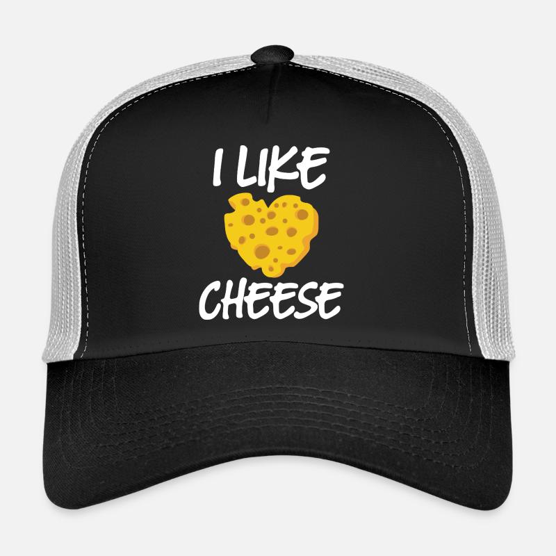 J’adore le fromage, j’aime le fromage, fromage, chef cuisinier, f Casquette trucker 
