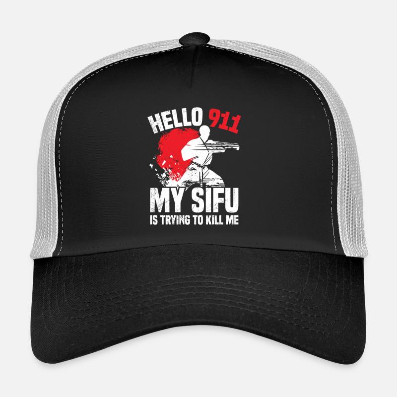 Leçon d’instructeur de costumes de Wing Chun Kung Fu Wing Casquette trucker 