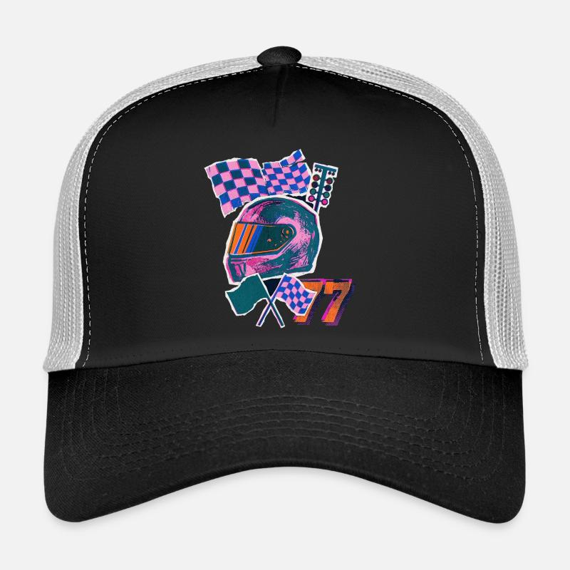 Retro Wave Driver Trucker Cap