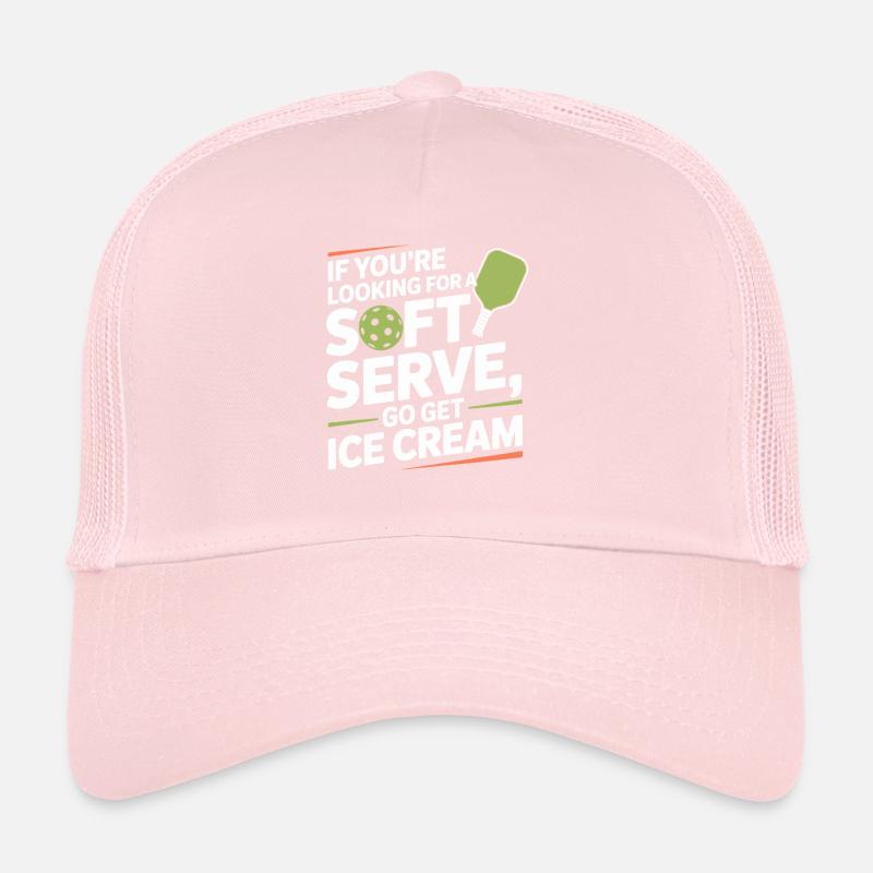 Pickleball Player Looking For Soft Serve Dinking Trucker Cap