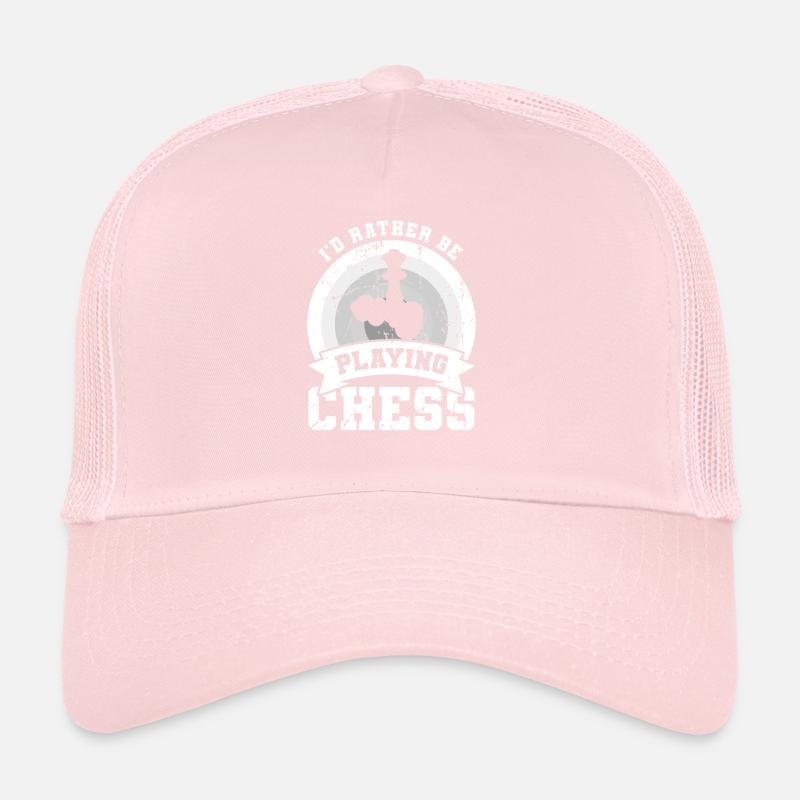 I'd rather play chess Trucker Cap