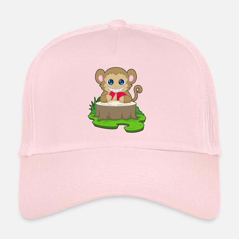 Affe Poker Pokerkarten Kartenspiel Trucker Cap
