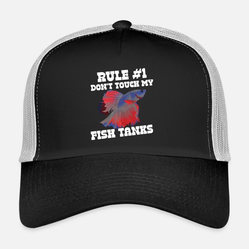  Betta Fish Tank Owner Aquarist Siamese Fighting Trucker Cap