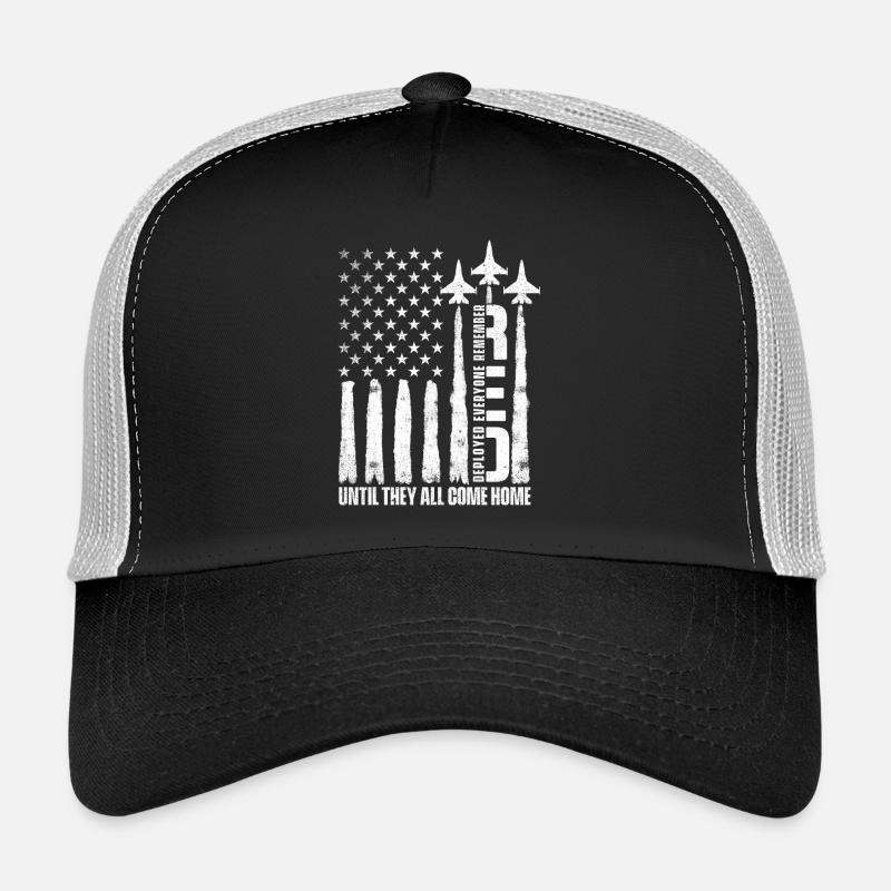 RED Until They All Come Home Support Troops Trucker Cap