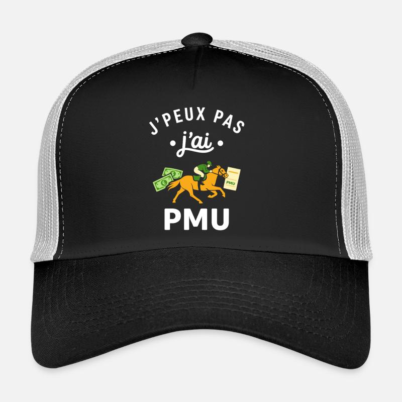 J’ai pas PMU – Cheval et billets Casquette trucker 