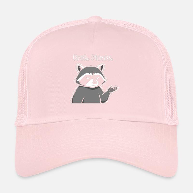 Mec, s’il te plaît, le Mème des ratons laveurs Casquette trucker 