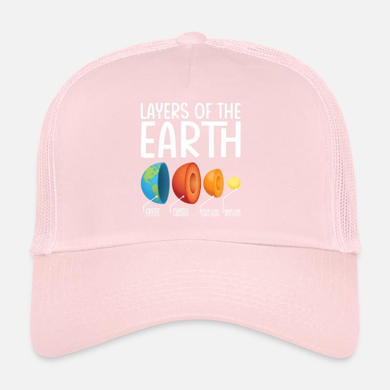 Earth Layers Exploded Diagram Trucker Cap
