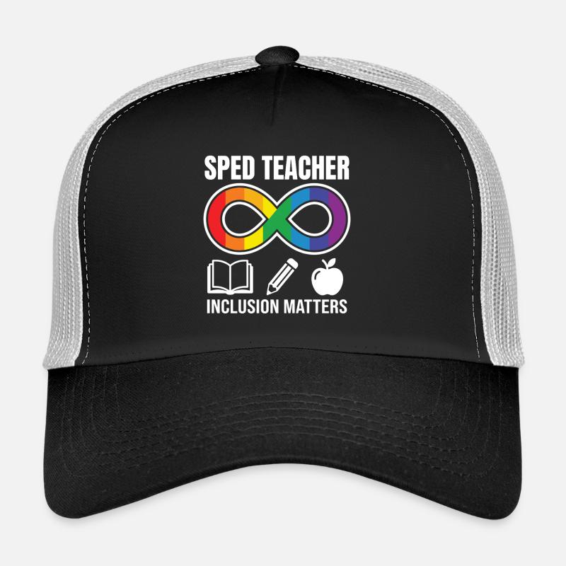 SPED Teacher Inclusion Matters - Trucker Cap - Schwarz/Steingrau