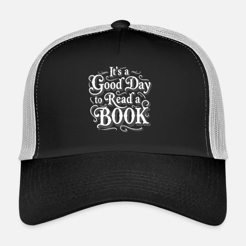 Good Day To Read A Book - Trucker Cap - Schwarz/Steingrau