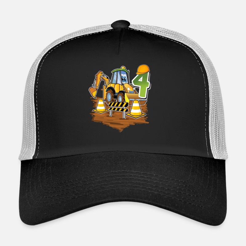 4 Bagger 4. Geburtstag Trucker Cap