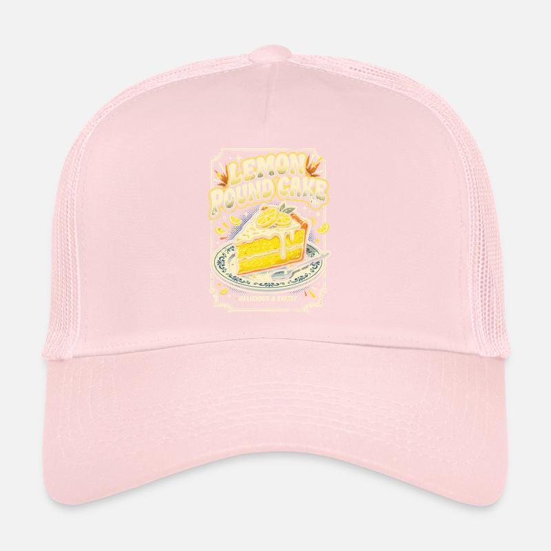 Lemon pound cake illustration Trucker Cap
