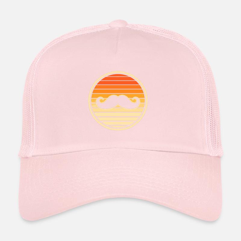 Retro trendiger Schnurrbart Sunset Hipster Trucker Cap
