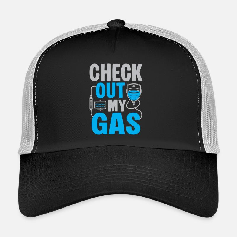 Anesthesiologist Check Out Anesthesia Trucker Cap